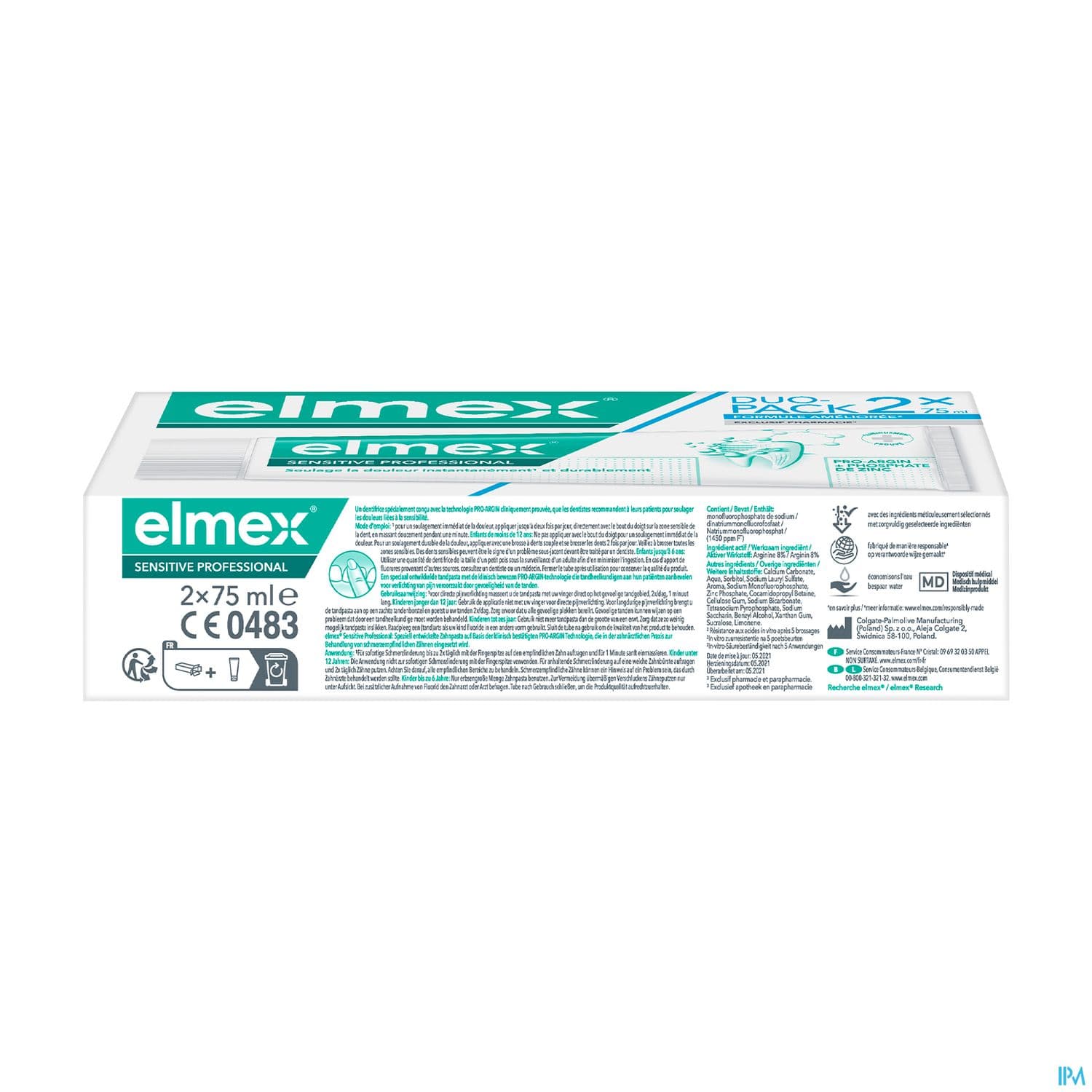 ELMEX DENT SENSITIV PRO 75ML X2
