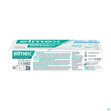 ELMEX DENT SENSITIV PRO 75ML X2
