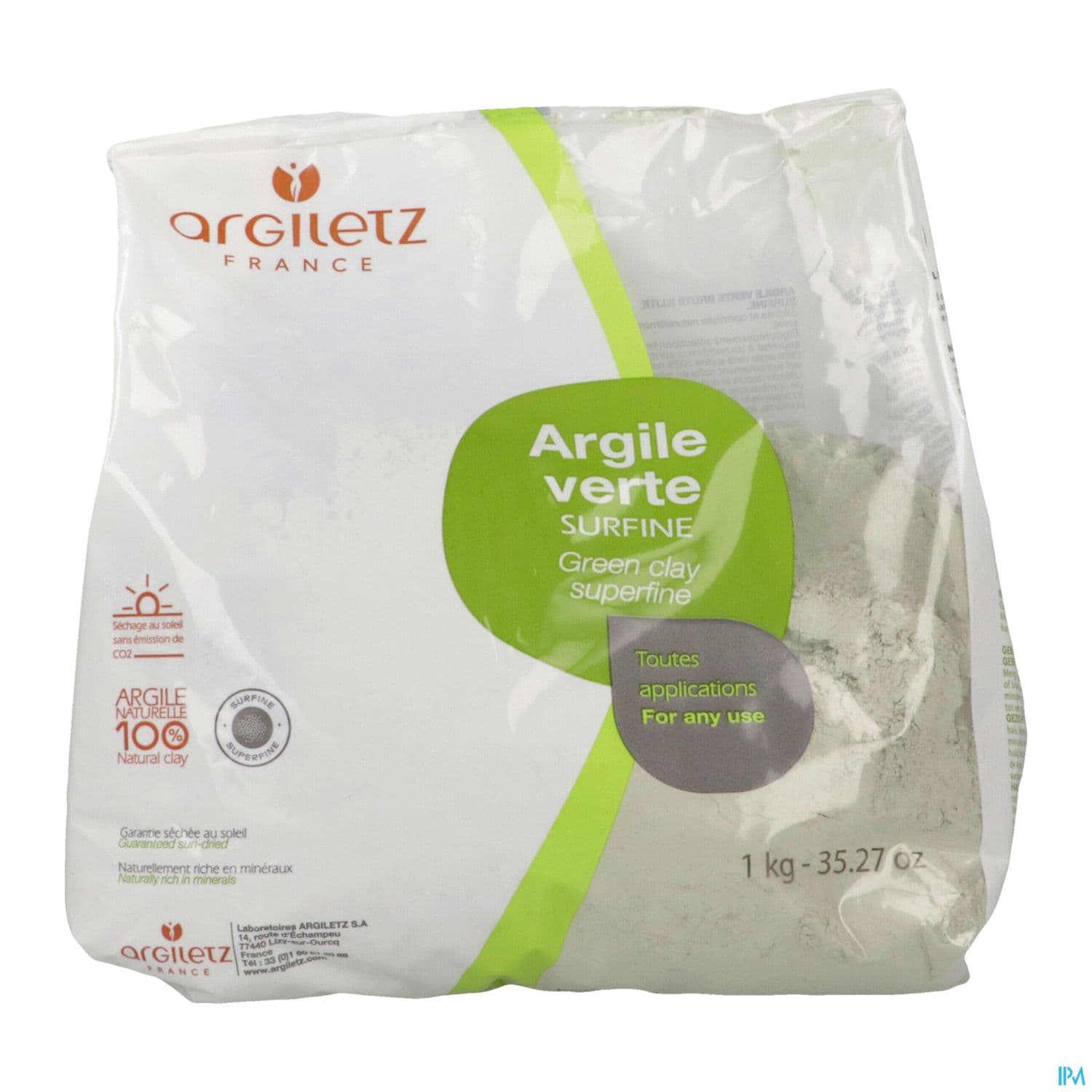 ARGILE VERT SURFIN ARGILETZ 1KG