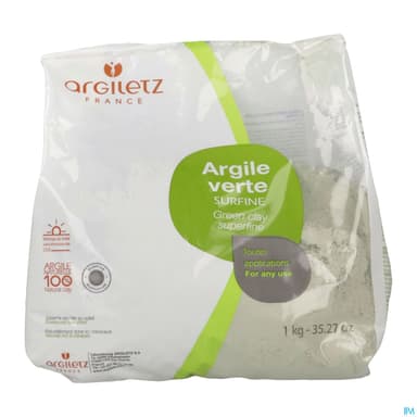 ARGILE VERT SURFIN ARGILETZ 1KG