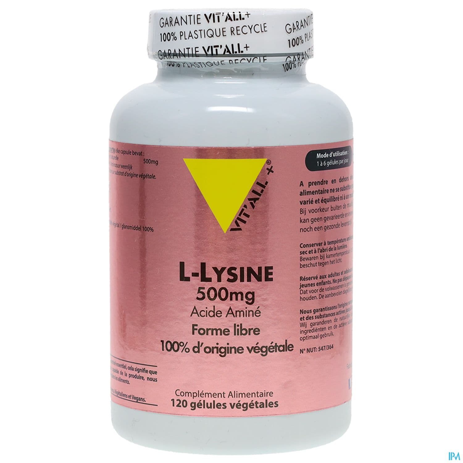 VIT ALL+ L LYSINE 500MG GELUL 120