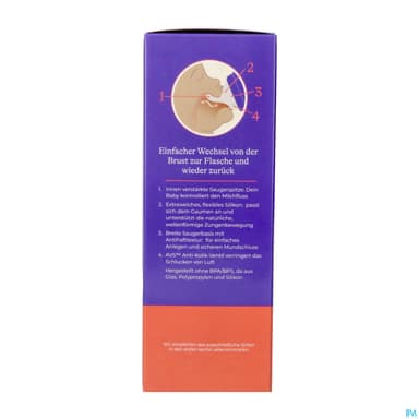 LANSINOH BIB VERRE NAT WAVE 160ML