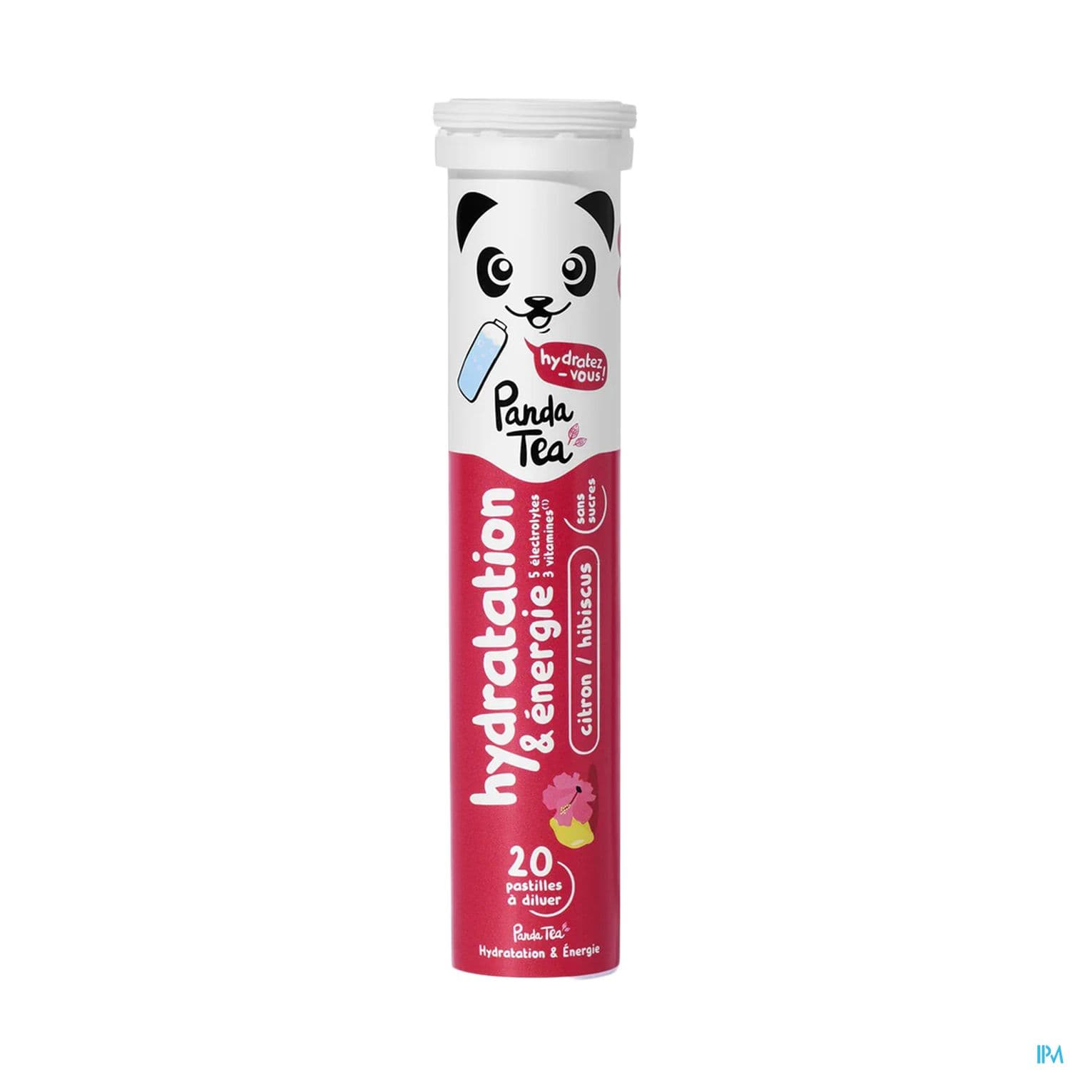 Panda Tea Hydratation Energie Pastille Effervescente Citron Hibiscus 20