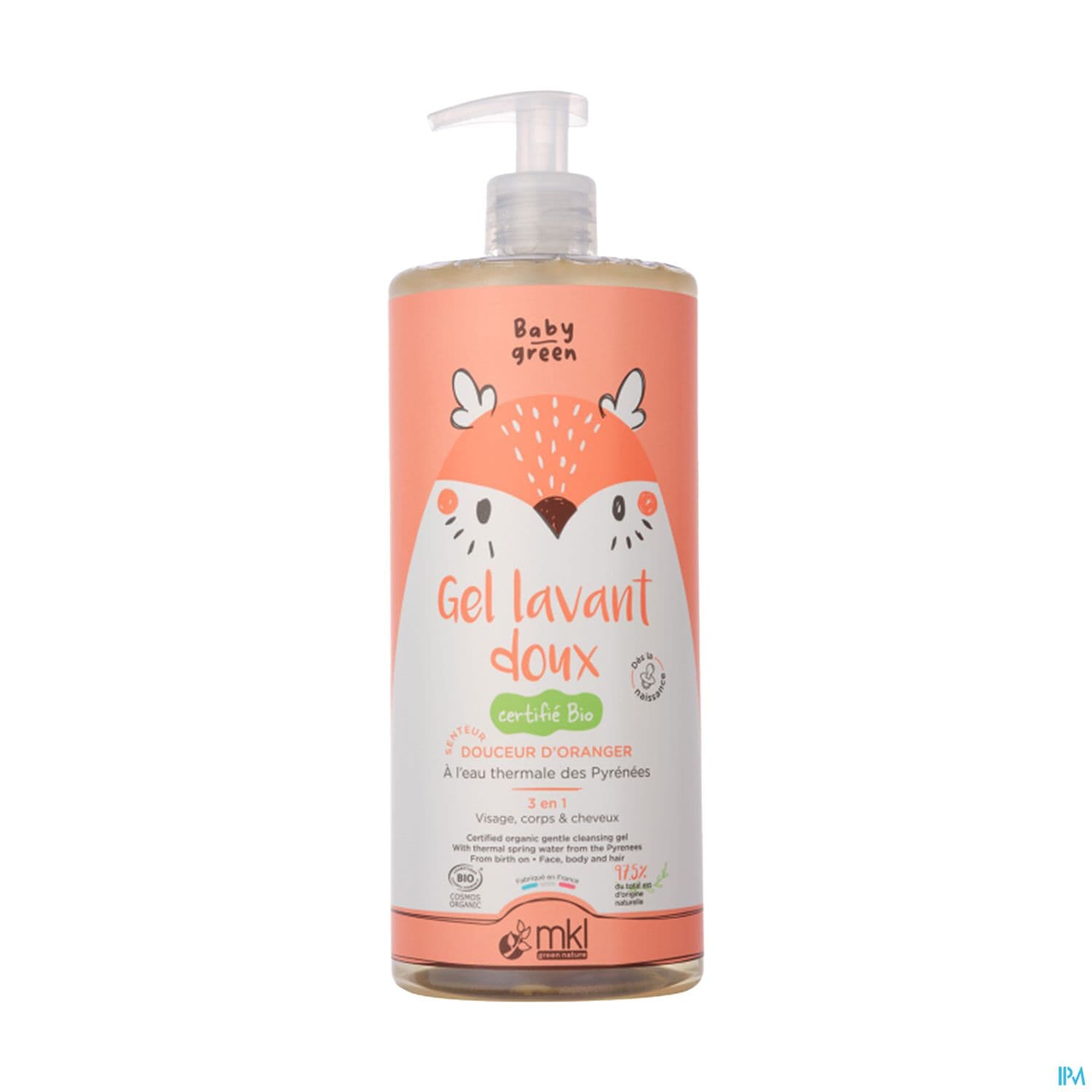 Mkl Green Nature Baby Green Gel Lavant Doux Bio 1l