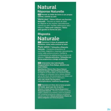 BIB AVENT NAT RESPONSE VERRE 240ML