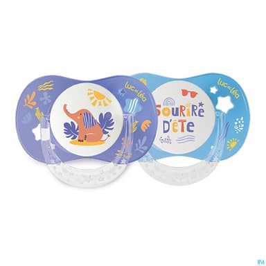 Luc Et Lea Duo Sucettes Anatomiques Elephant-sourire +18m