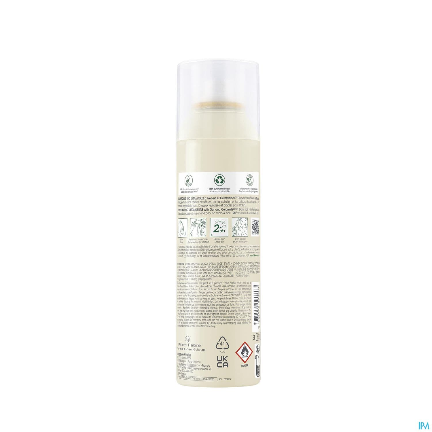 KLORANE SH SEC AVOIN TEINTE 150ML