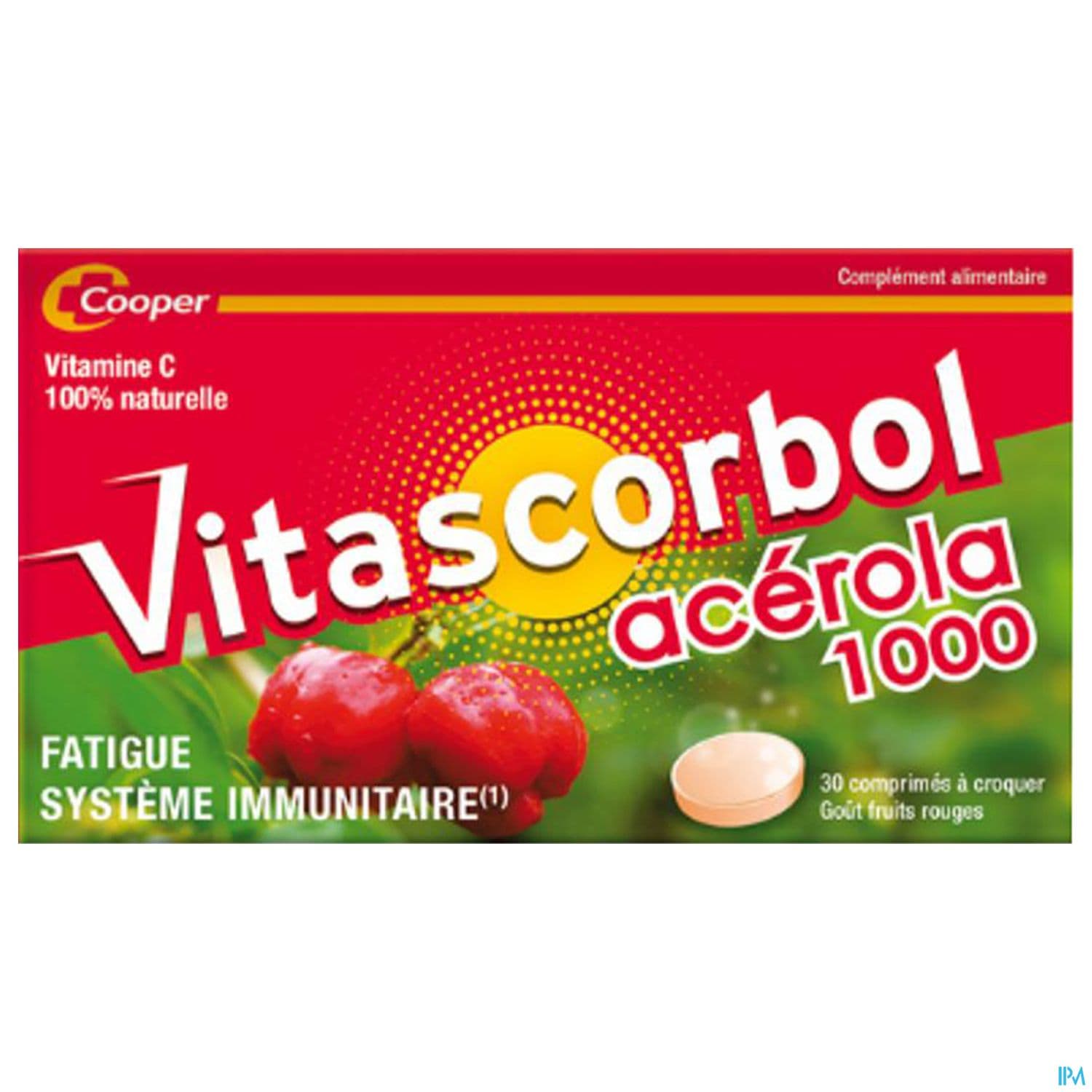 Cooper Vitascorbolacerola 1000 Comprime A Croquer 30