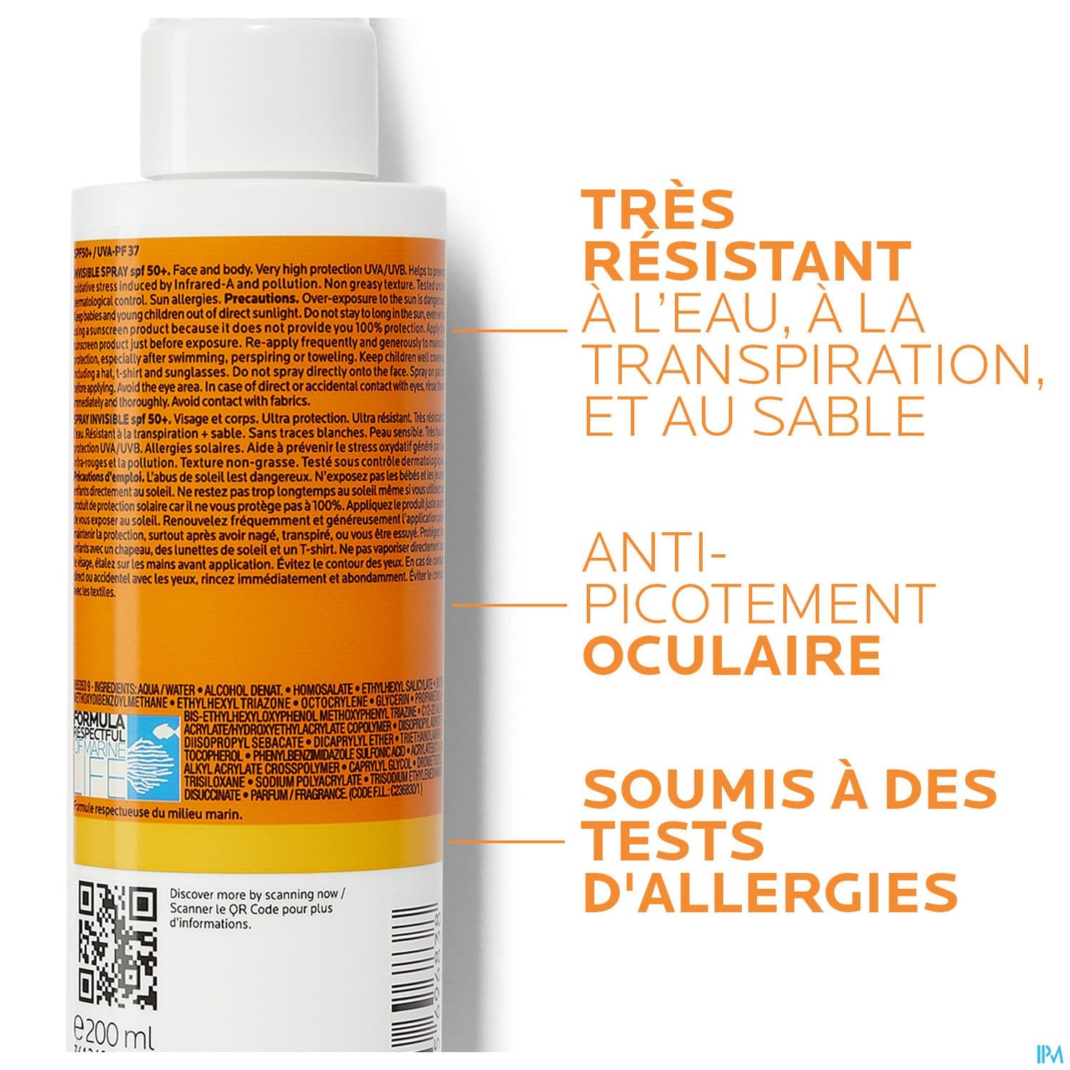 ANTHELIOS 50+ SPR INVISIBLE 200ML