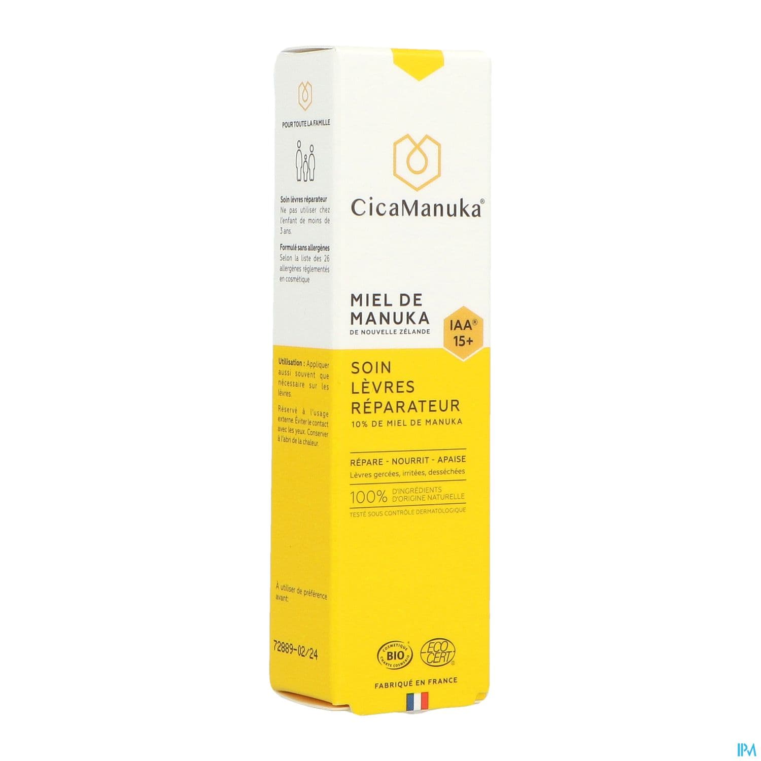 Cicamanuka Soin Levres Reparateur Au Miel De Manuka Iaa15+ 15ml