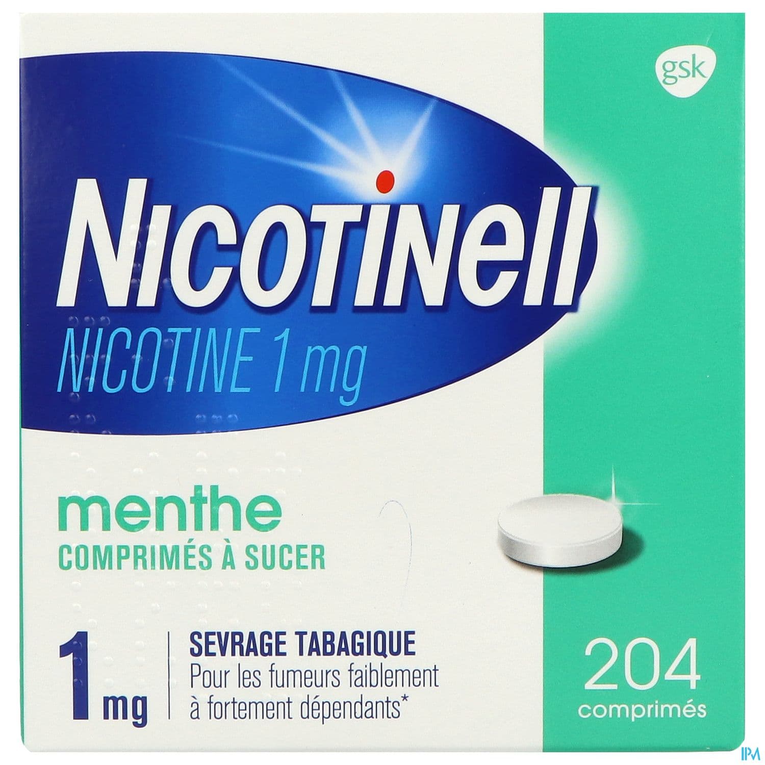 NICOTINELL 1MG 204CP MENTHE