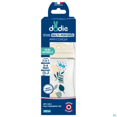DOD BIB TEAT&RING BLEU 3+ 270ML