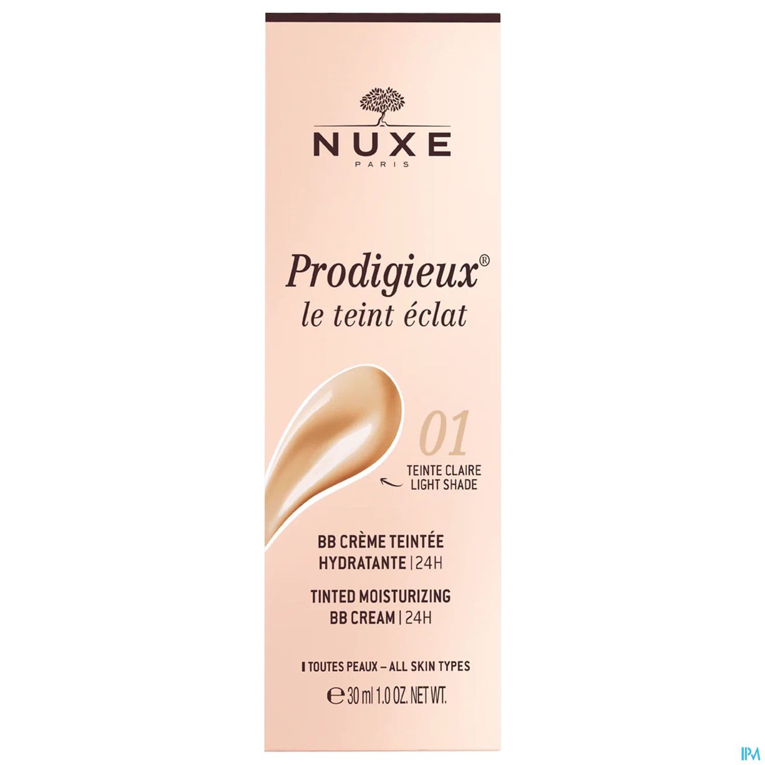 Nuxe Prodigieux Le Teint Eclat Bb Creme Teintee Hydratante 24h Teinte Claire Tube 30ml