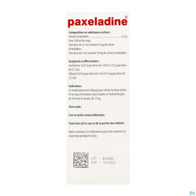 Paxeladine 0.2% Sirop 100ml