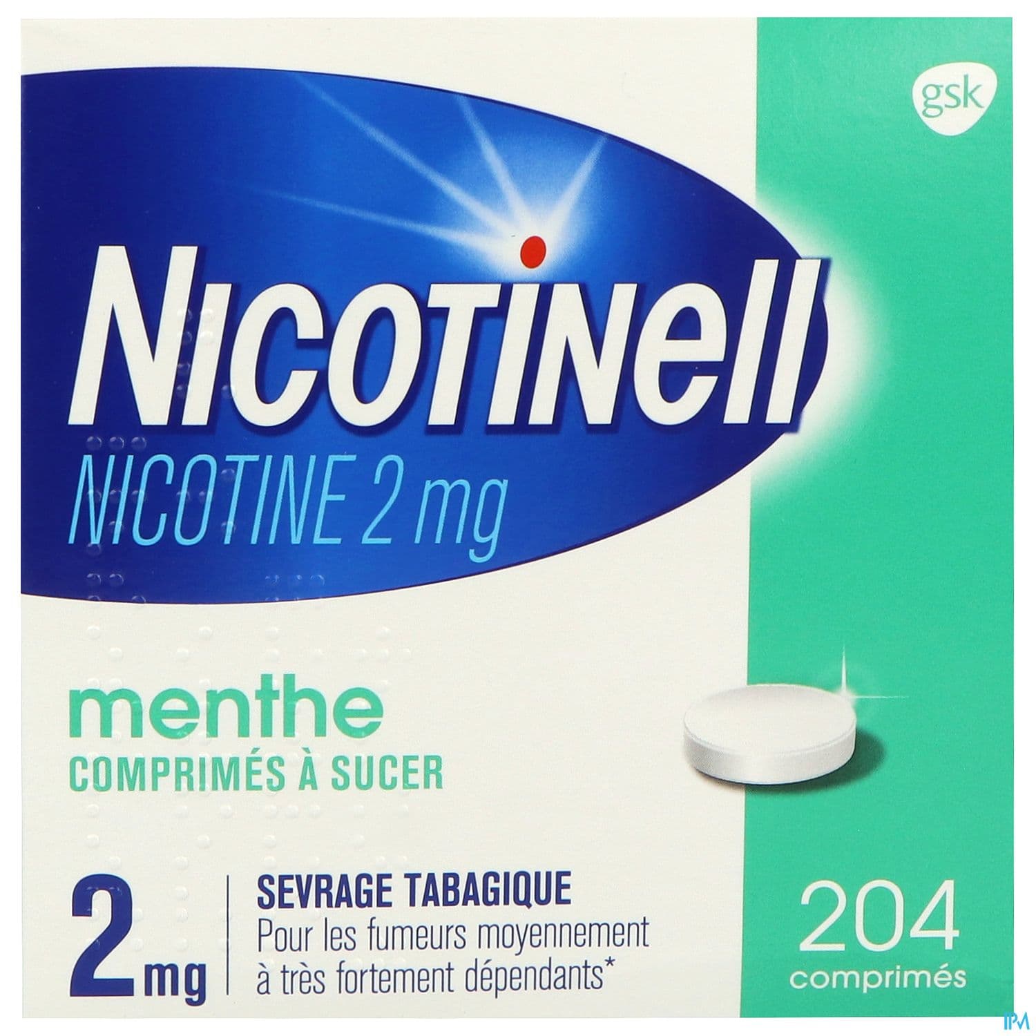 Nicotinell Menthe 2mg Comprime A Sucer 204