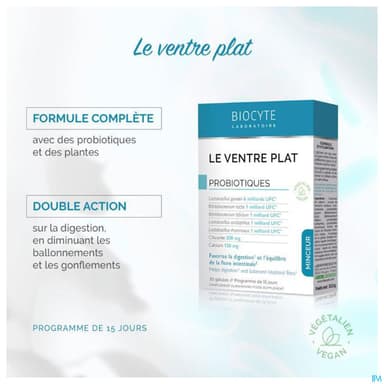 BIOCYTE LE VENTRE PLAT GELUL 30