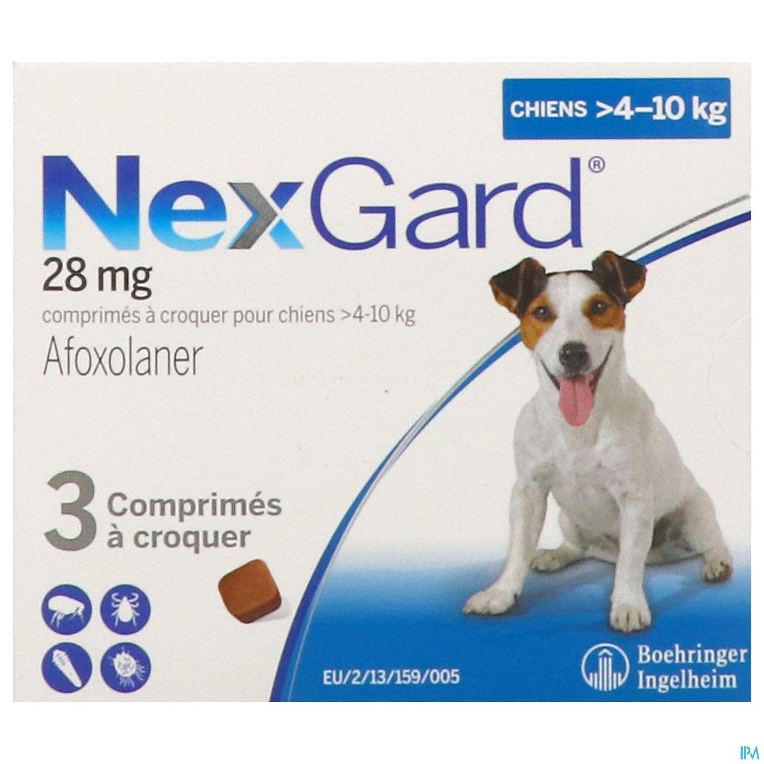 NEXGARD CHIEN M 4-10KG CP 3