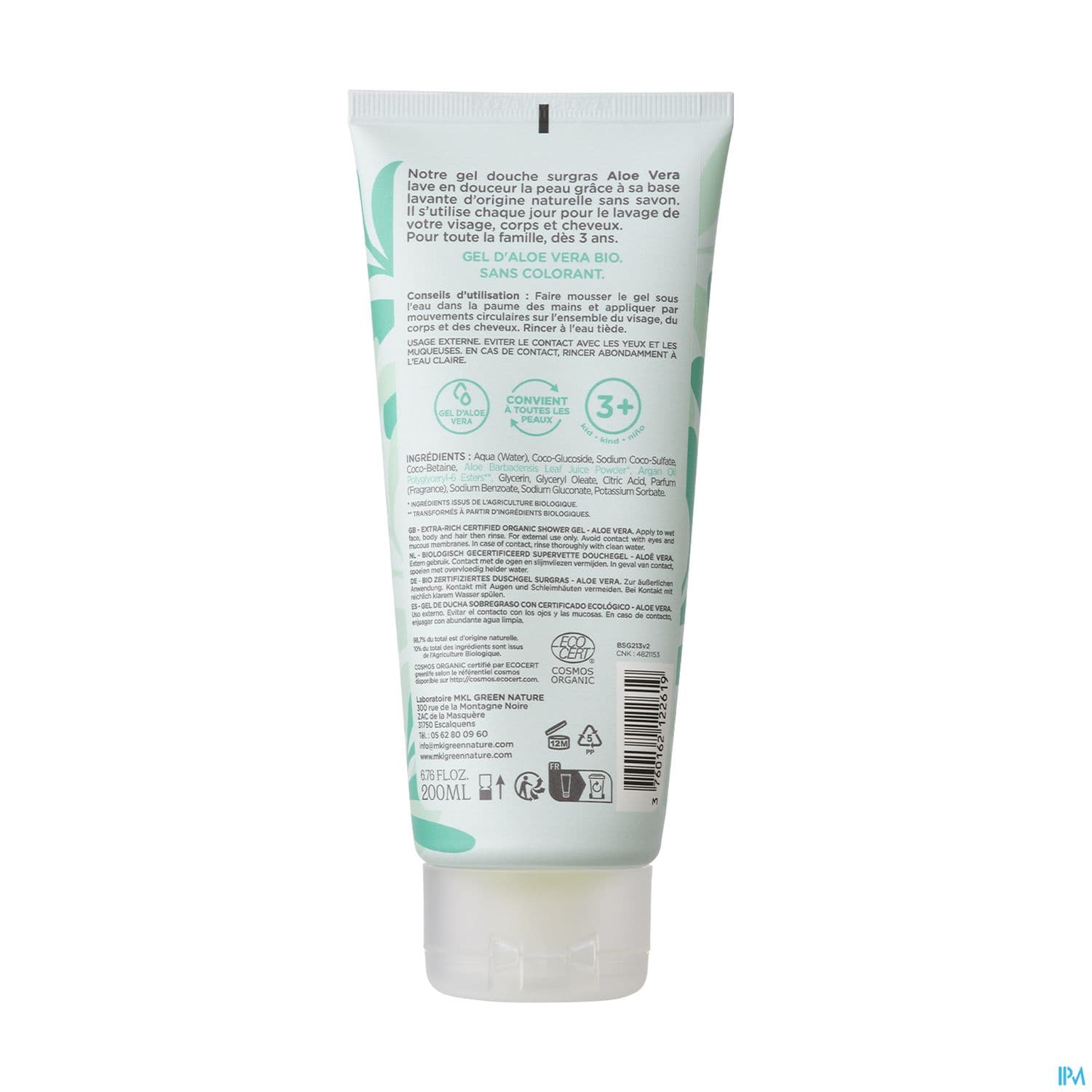 MKL GEL DCH ALOE VERA BIO 200ML