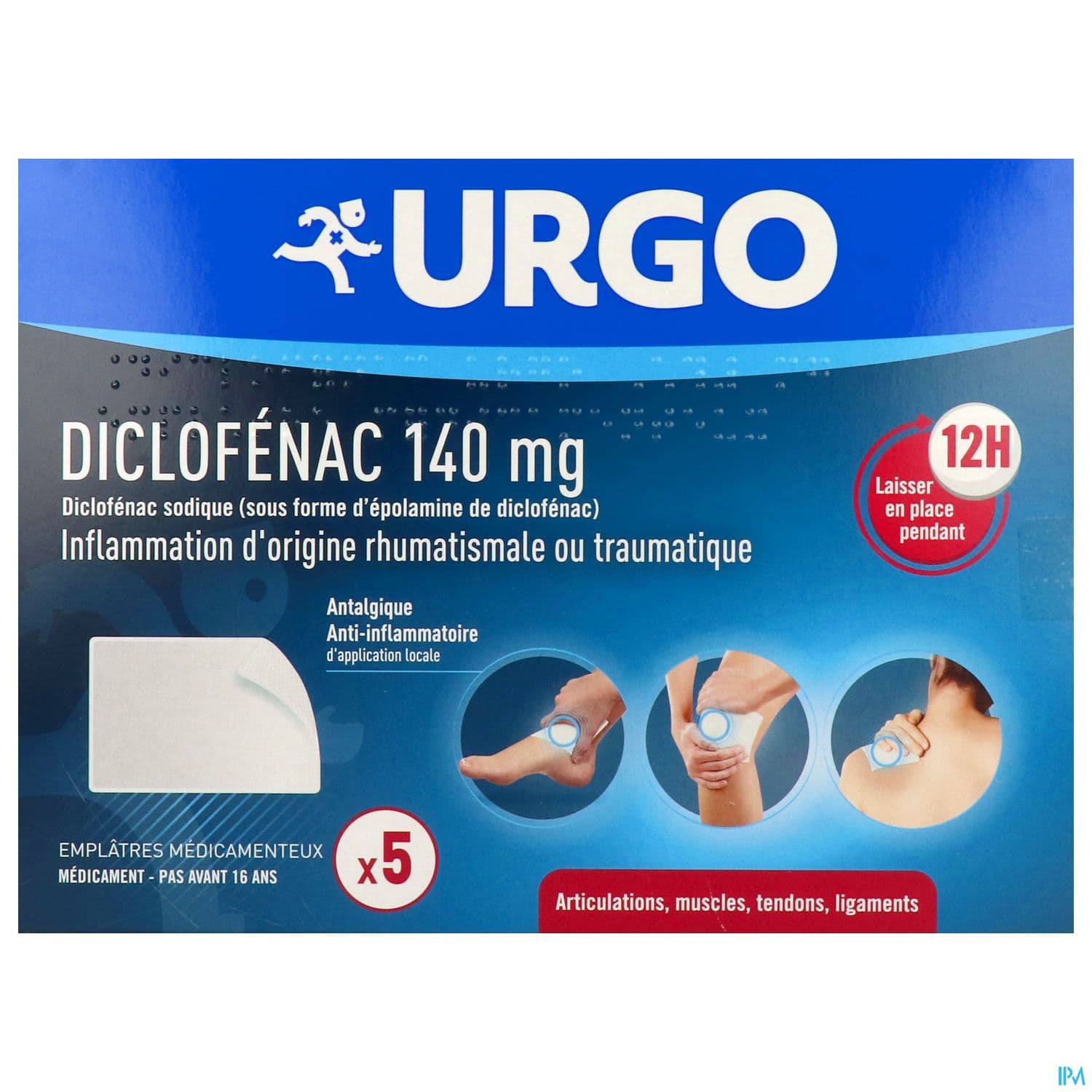 DICLOFENAC 140MG URGO EMPLATRE 5