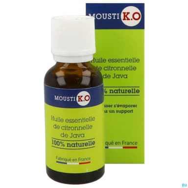Marque Verte Moustiko Huile Essentielle De Citronnelle Flacon Compte Goutte 30ml