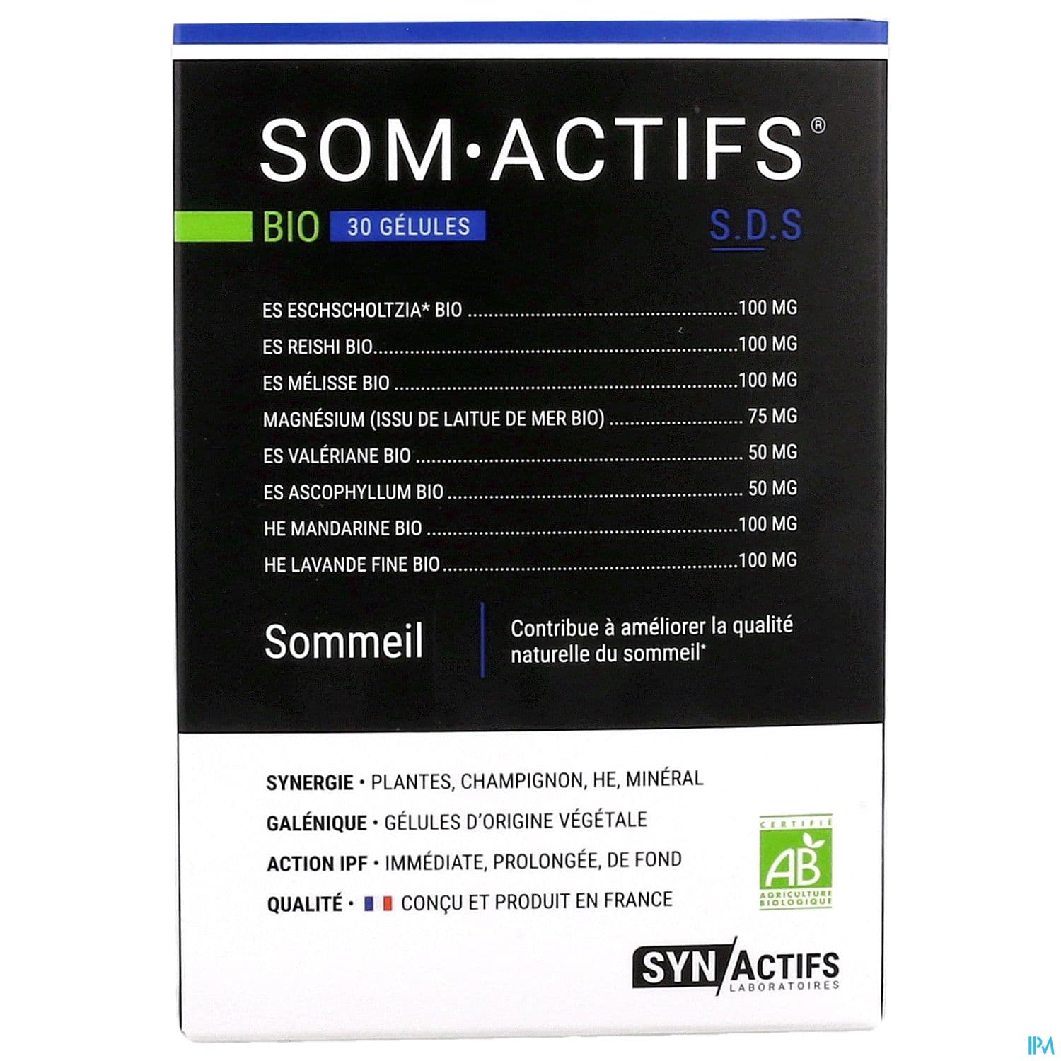 Synactifs Som Actifs Bio Gelule 30