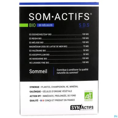 Synactifs Som Actifs Bio Gelule 30