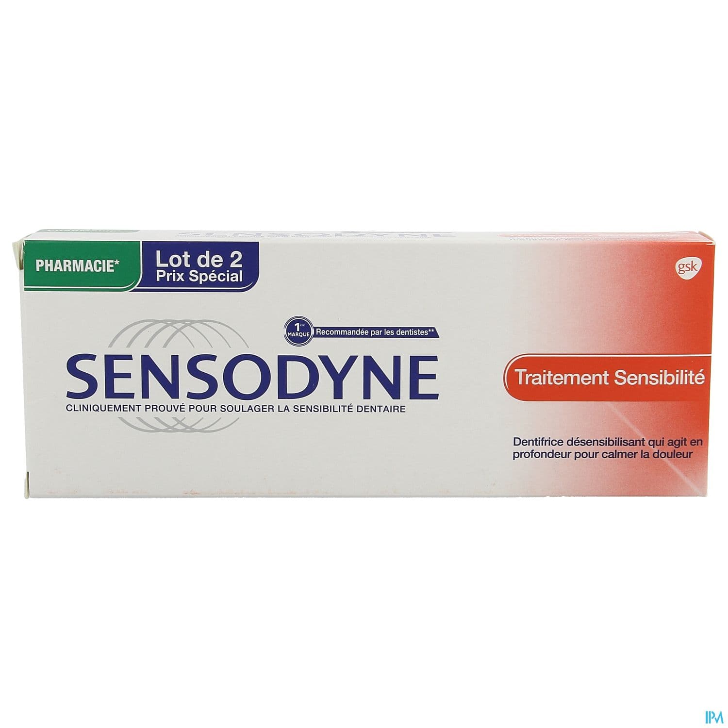 SENSODYNE DENT TRAITEMENT 75ML LOT