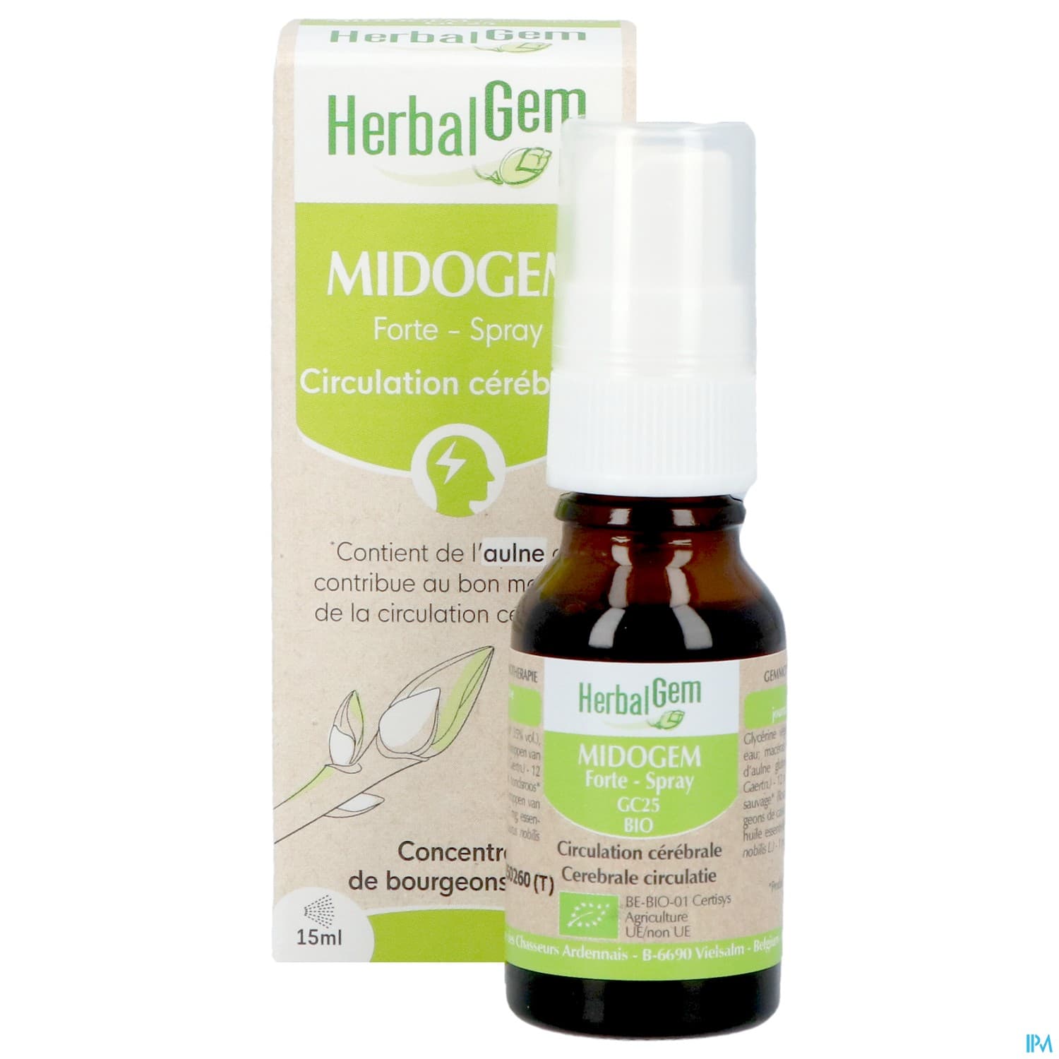 Herbalgem Midogem Forte Gc25 Cerebral Bio Spray 15ml