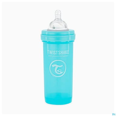 TWISTSHAKE BIB 260ML BLEU PAST 2M+