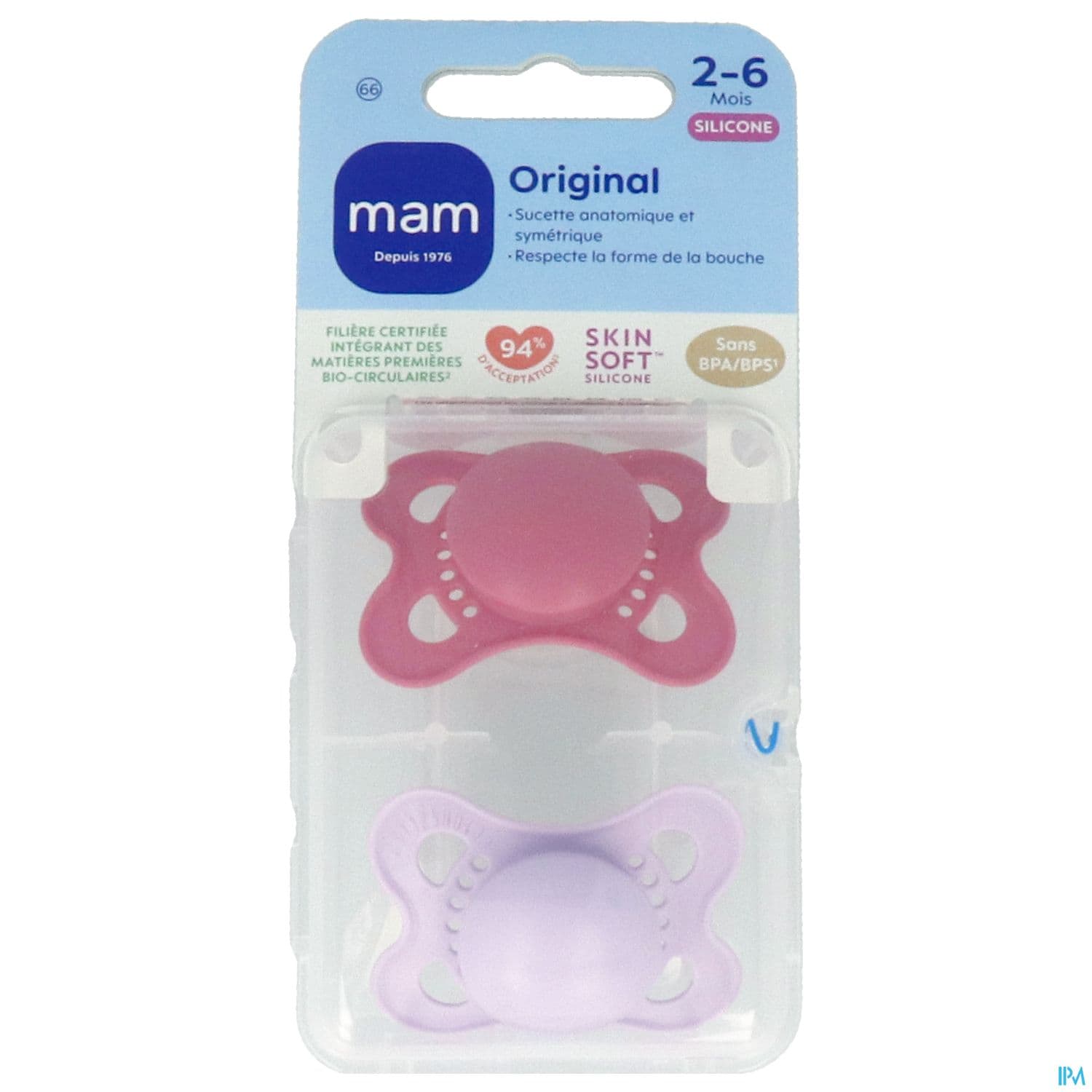 SUCET MAM ORIGIN TEND SIL 2-6M X2