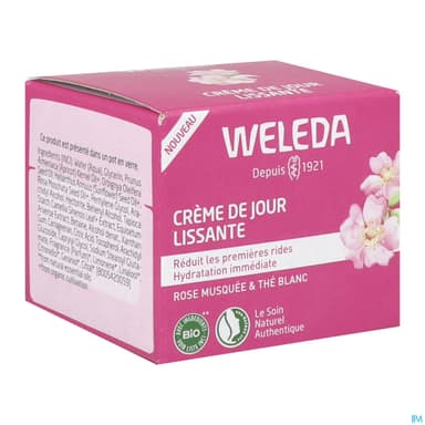 Weleda Rose The Blanc Creme De Jour Lissante Bio 40ml