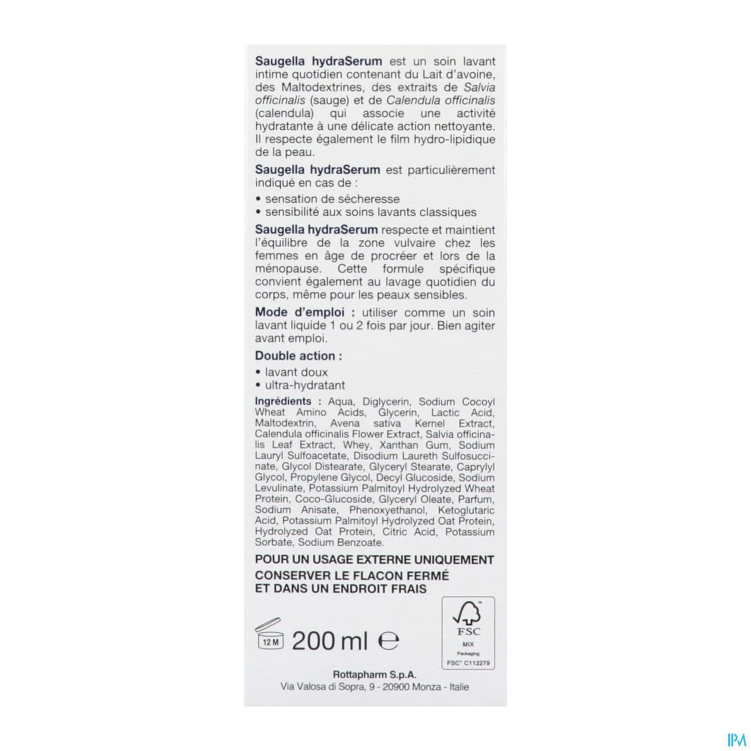 SAUGELLA HYDRA SERUM 200ML