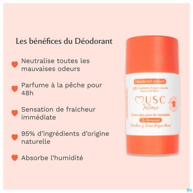 MUSC INTIME HOT PEACH DEO 50G