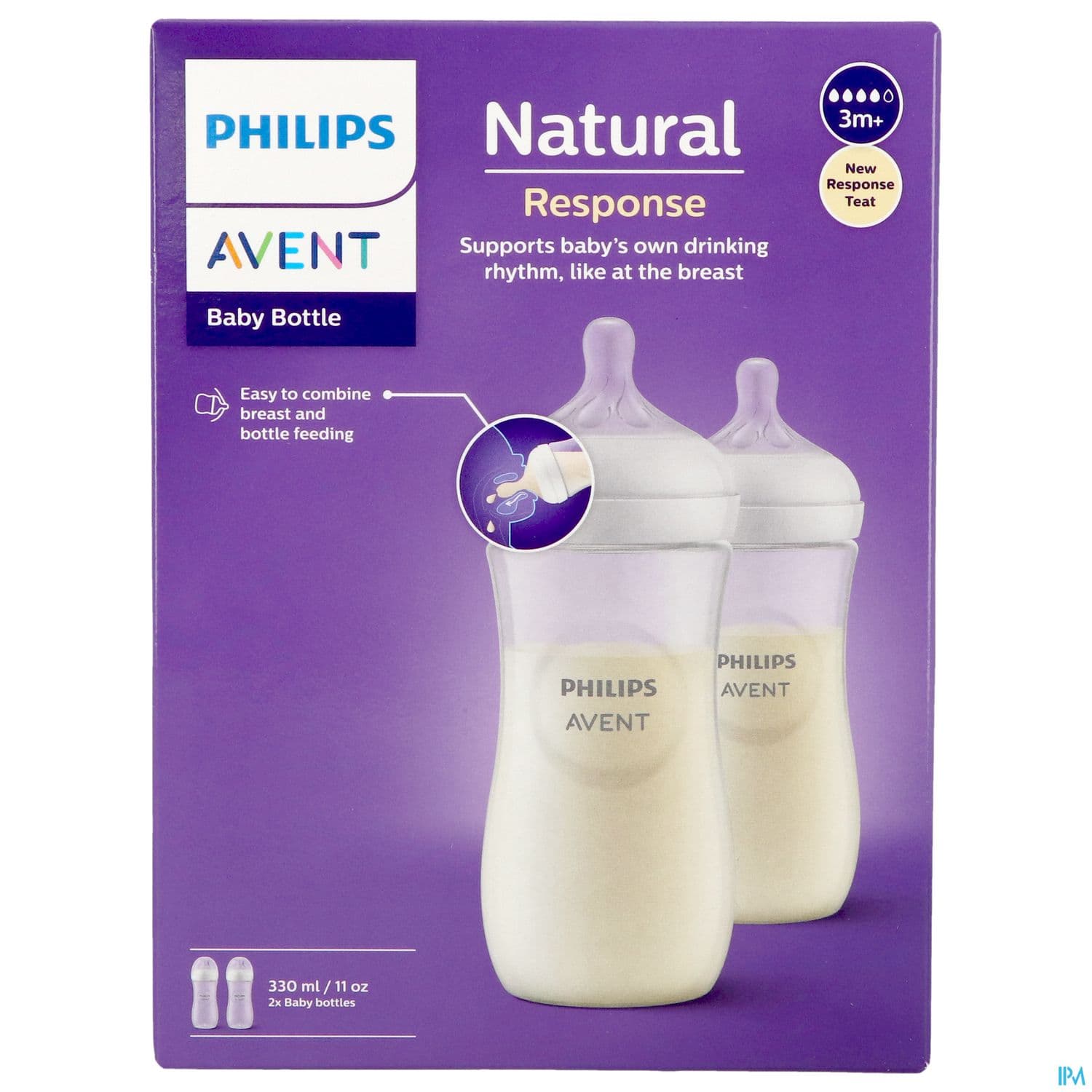 BIB AVENT NAT RESPONSE 330MLX2