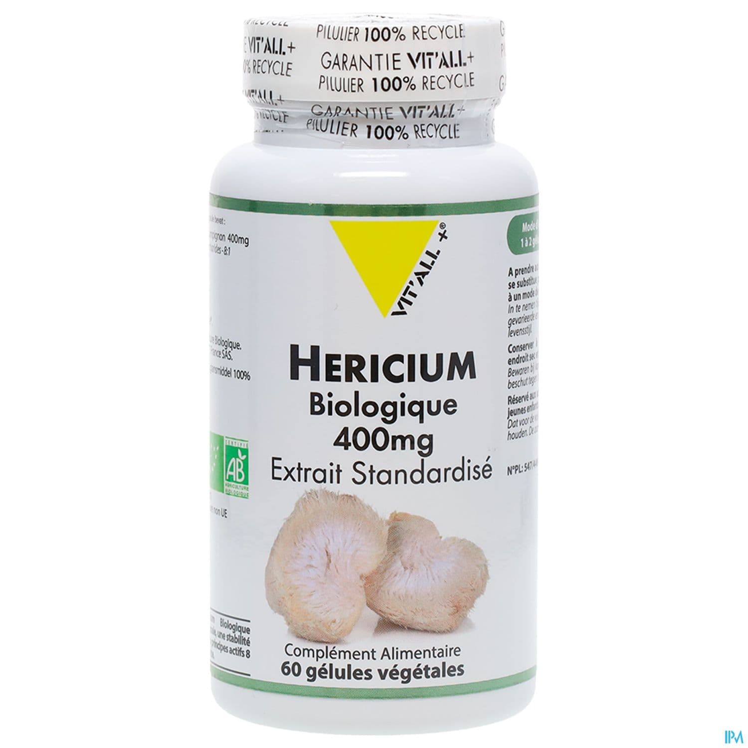 VIT ALL+ HERICIUM 400MG GELUL 60