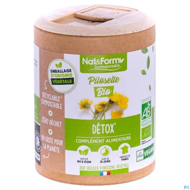 Nat Et Form Ecoresponsable Piloselle Bio Gelule Vegetale 200