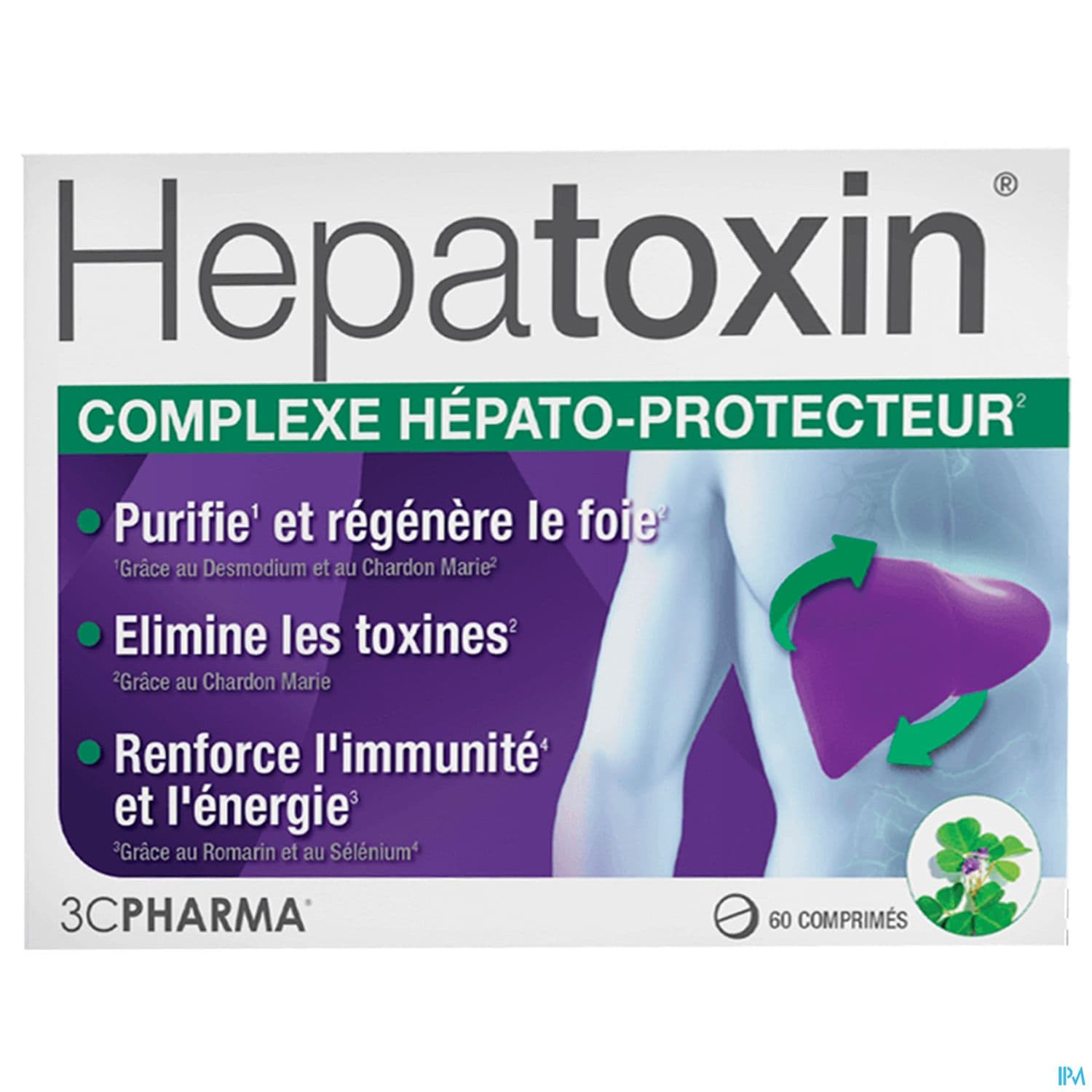 3C PHARMA HEPATOXIN CPR 60
