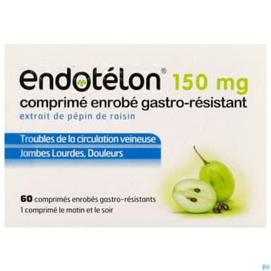 Endotelon 150mg Comprime Gastroresistant 60