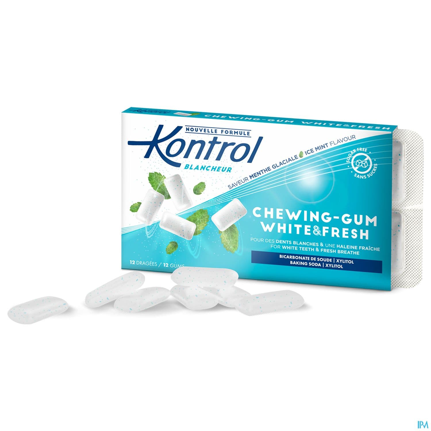 KONTROL CHEWING-GUM S/SUCRE X12