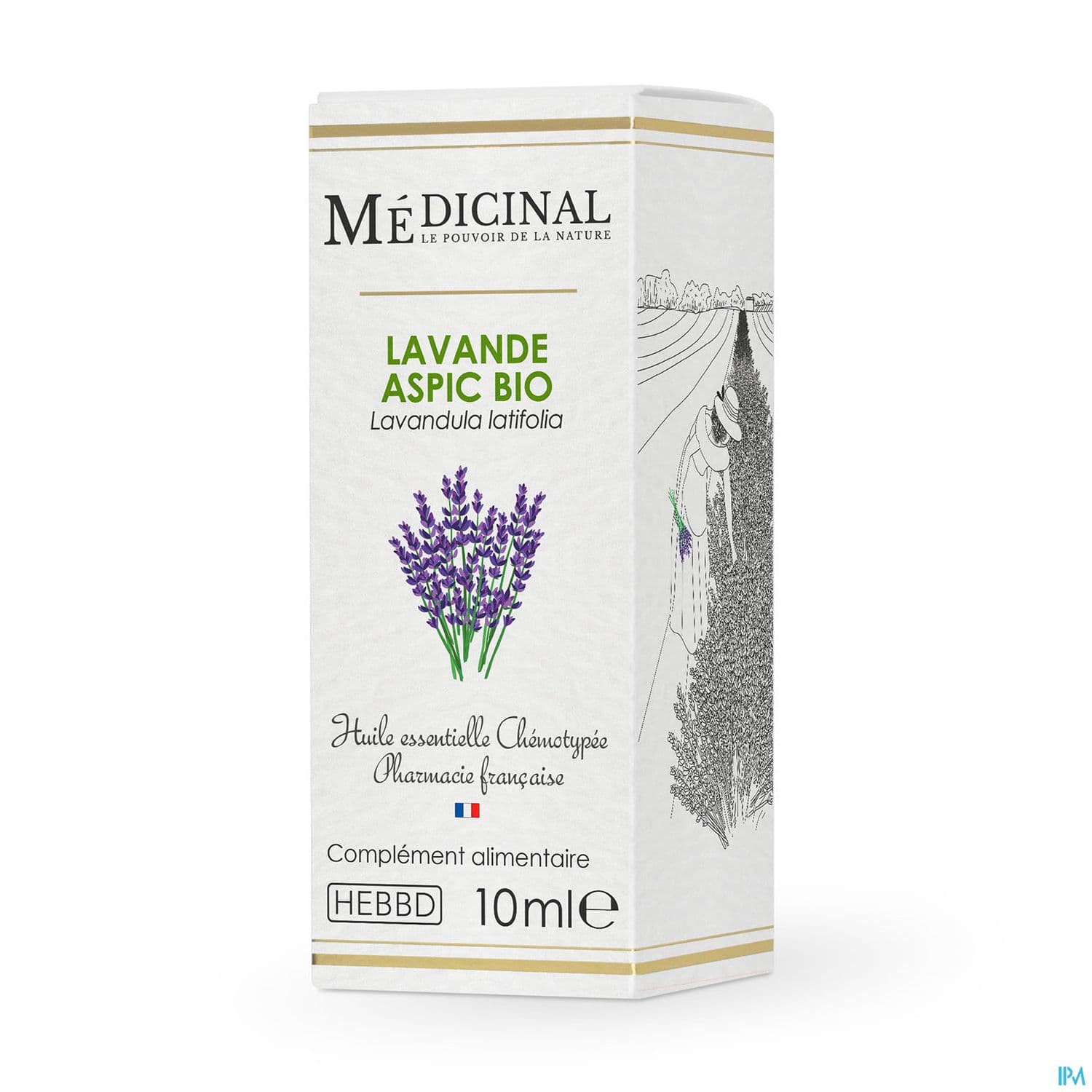 Medicinal Huile Essentielle Lavande Aspic Bio 10ml