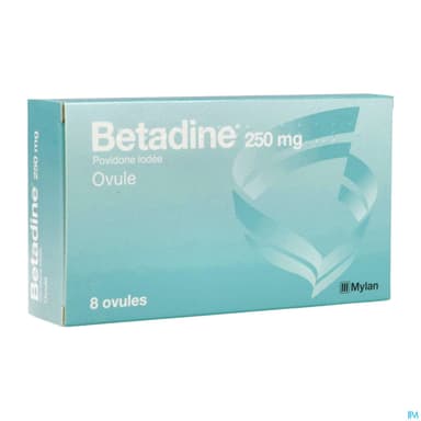 BETADINE 250MG OV B/8