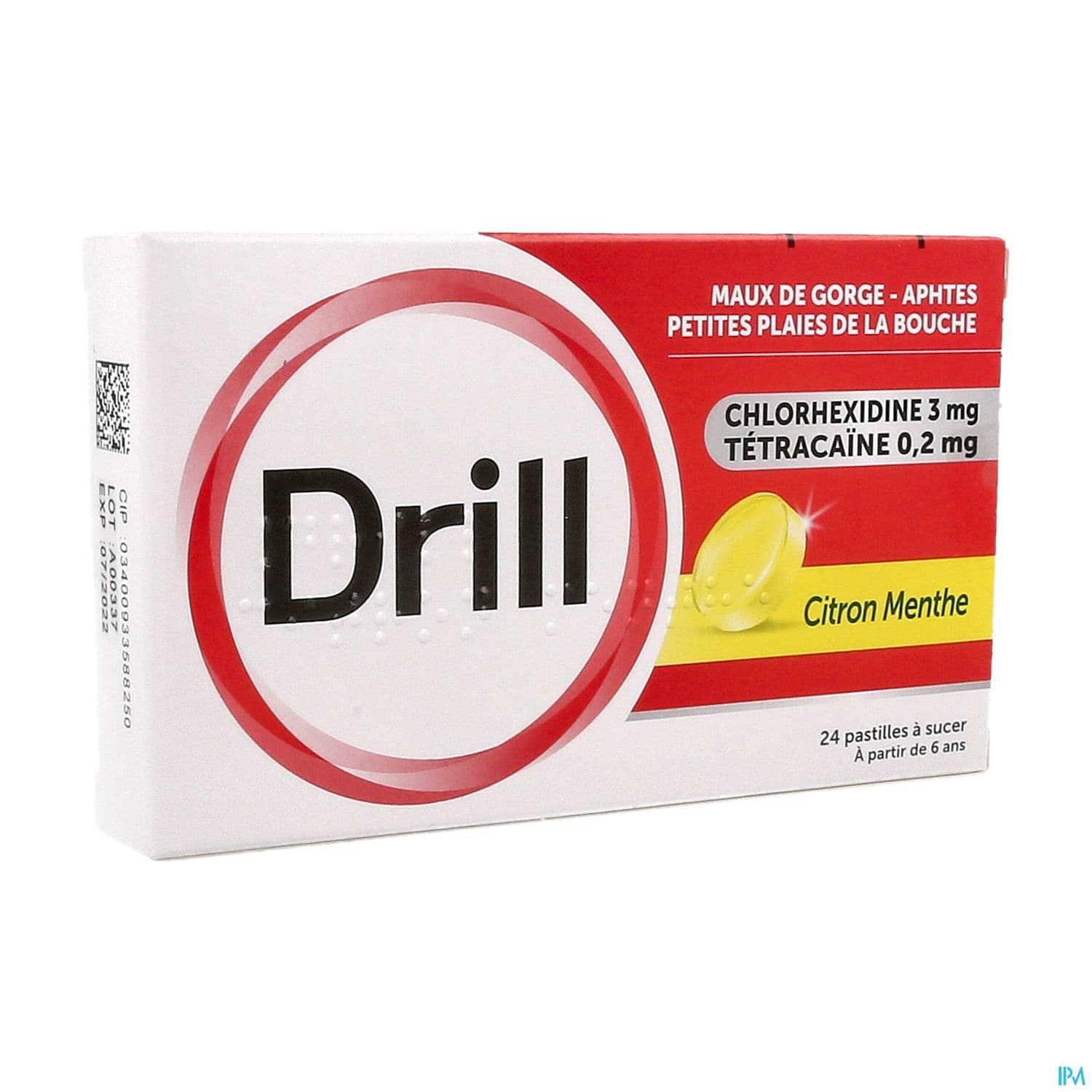 Drill Citron Menthe Pastille A Sucer 24