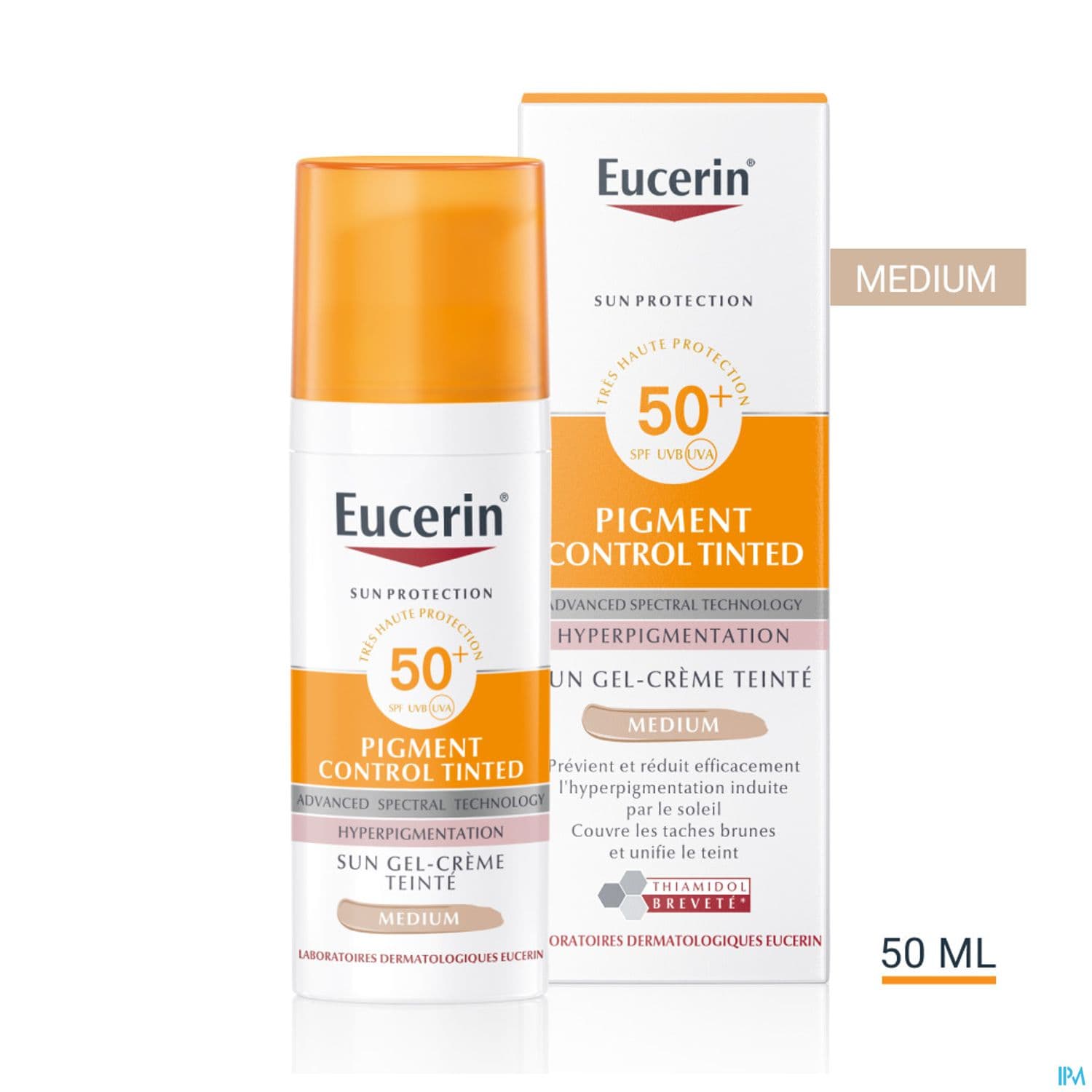 Eucerin Sun Pigment Gel Creme Teinte Spf50+ 50ml