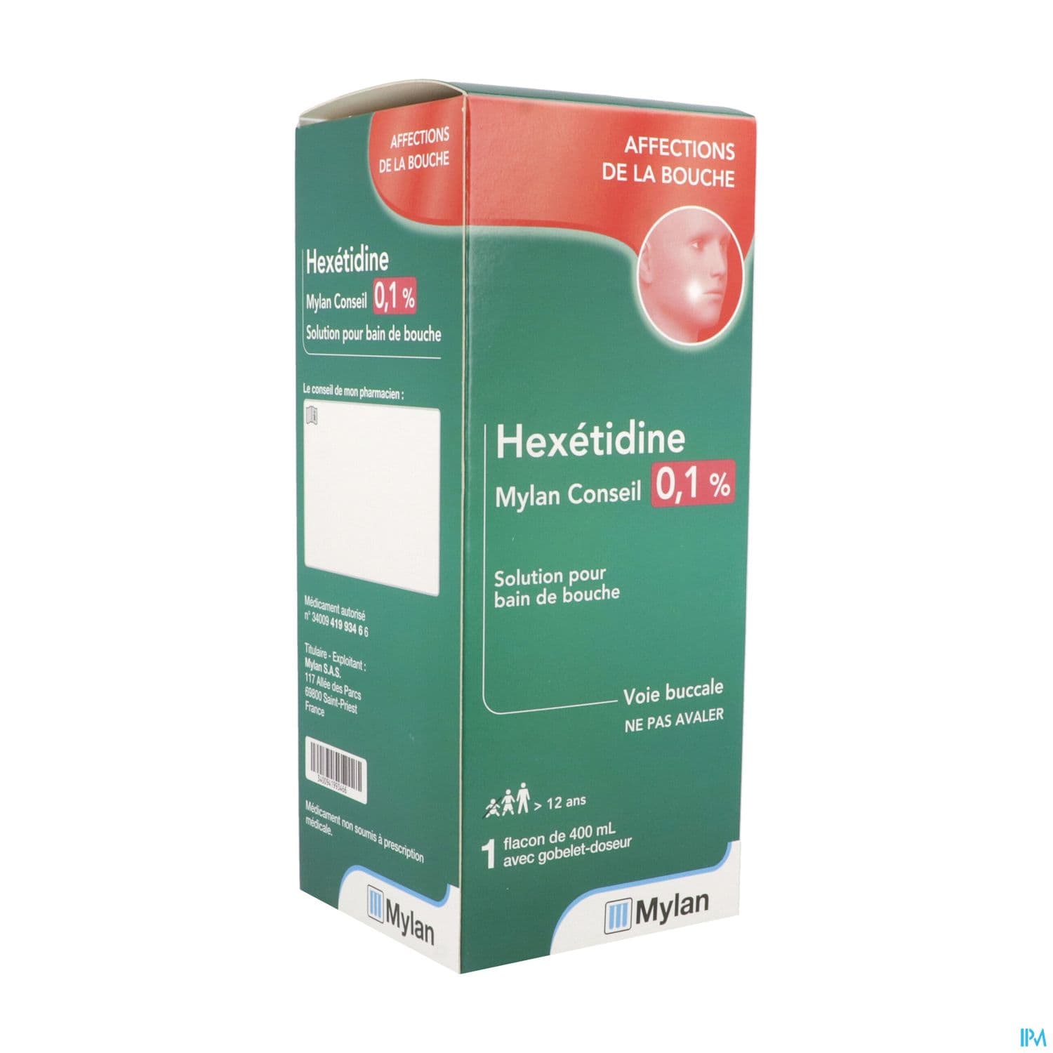 HEXETIDINE 0,1% VTS CONS FL 400ML