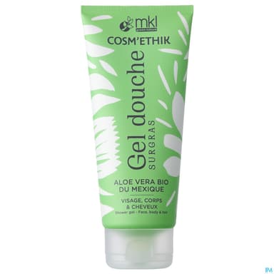 Mkl Green Nature Gel Douche Aloe Vera Du Mexique Cosm'ethik 200ml