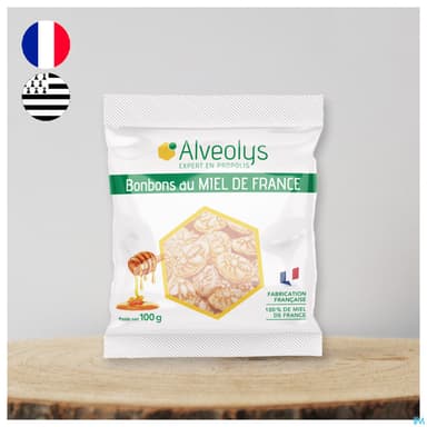 ALVEOLYS BONBONS MIEL BIO 100G