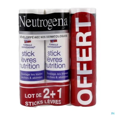 NEUTROGENA STICK LEV NUTRIT 4,8GX3