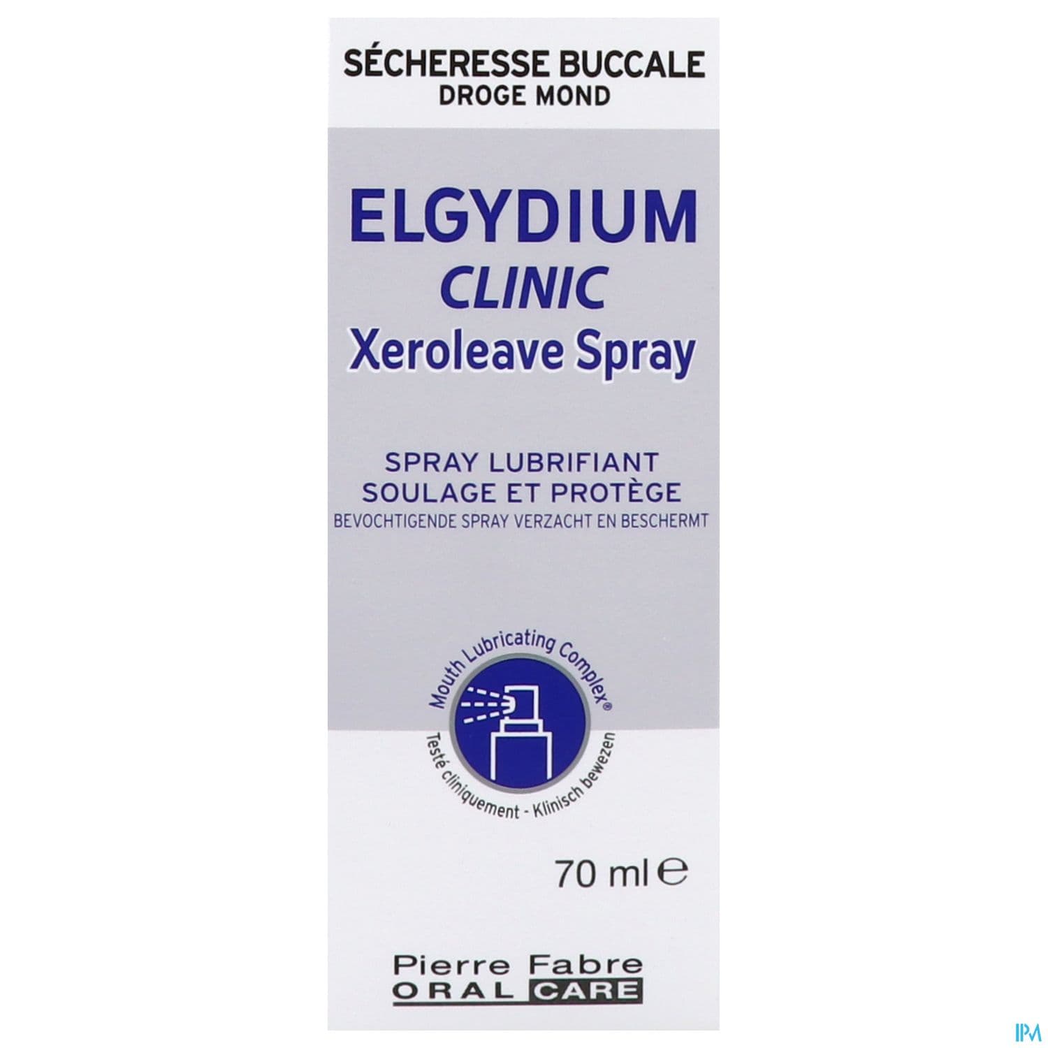 Elgydium Clinic Xeroleave Spray Buccal Lubrifiant Pour Bouche Seche Dispositif Medical 70ml