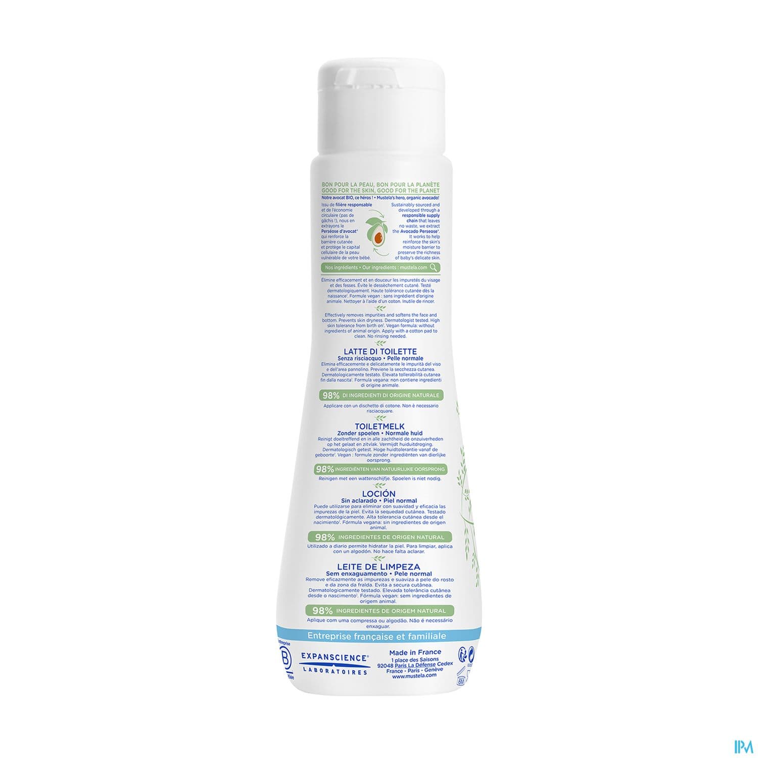 Mustela Pn Lait Toilette S/rincage 200ml