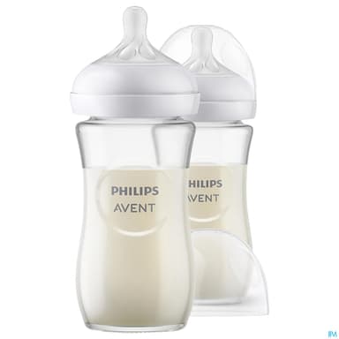 BIB AVENT NAT RESPONSE VERRE240ML2
